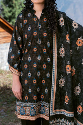 PITCH - Printed Unstitched Khaddar Suit (3 Piece) 3179